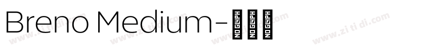 Breno Medium字体转换